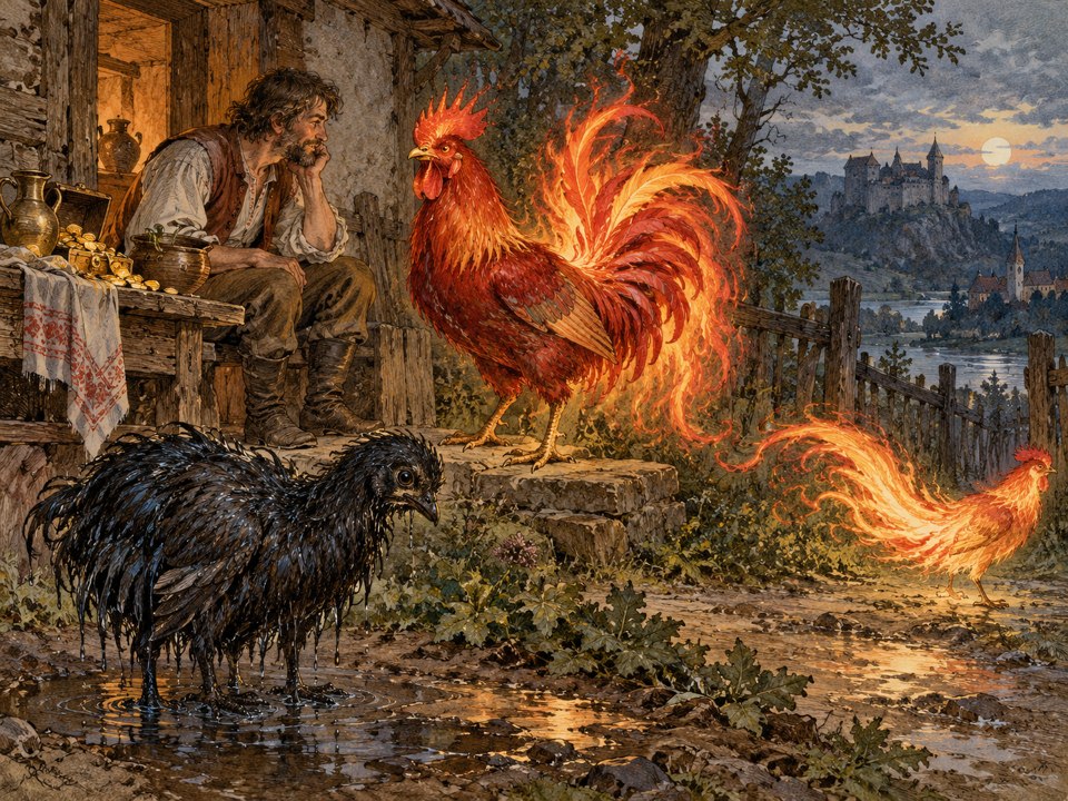 Ilustrace k příběhu Plivník